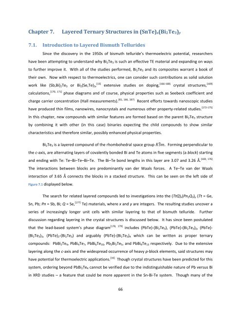 Exploration and Optimization of Tellurium‐Based Thermoelectrics