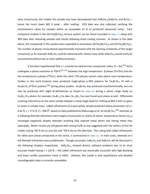 Exploration and Optimization of Tellurium‐Based Thermoelectrics