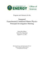 August 9–12, 2011 - Office of Science - U.S. Department of Energy
