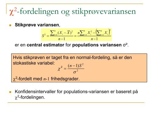 Konfidensintervaller Hypotesetest og