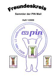 Mitteilungsblatt des Freundeskreises – Sammler der PIN Mail Nr. 1 ...