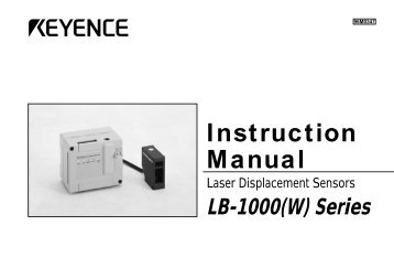 Laser Displacement Sensor (Instruction Manual)