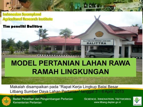 Model pertanian lahan rawa ramah lingkungan.pdf - Balai Penelitian ...