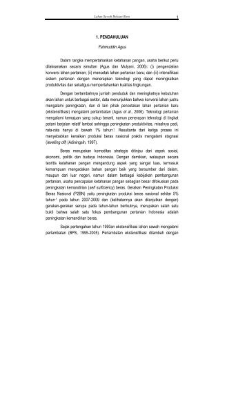 tanah sawah bukaan baru.pdf - Balai Penelitian Tanah ...