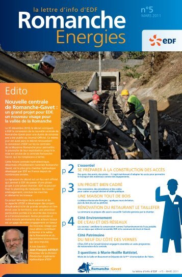 Romanche Energies n°5 - Mars 2011 (PDF 2226 Ko) - Energie EDF