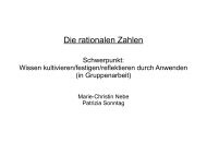 Die rationalen Zahlen - Mathematik und ihre Didaktik