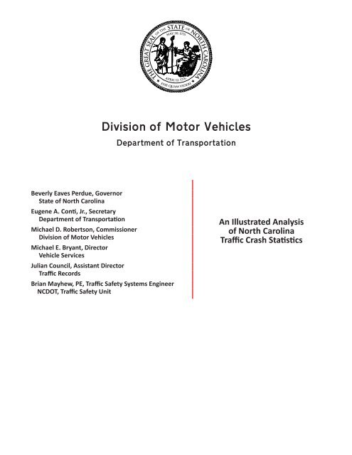 NORTH CAROLINA 2011 TRAFFIC CRASH FACTS - Connect ...