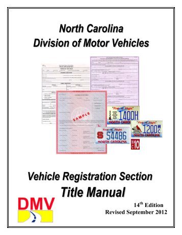 NC Title Manual - Connect NCDOT