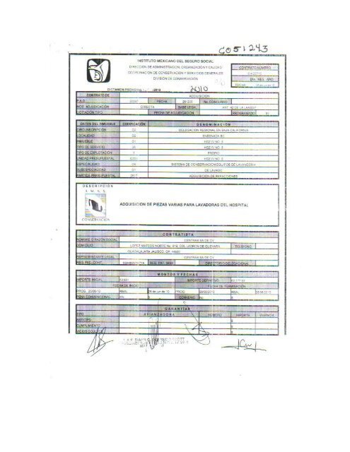 Contrato digitalizado - compras del IMSS