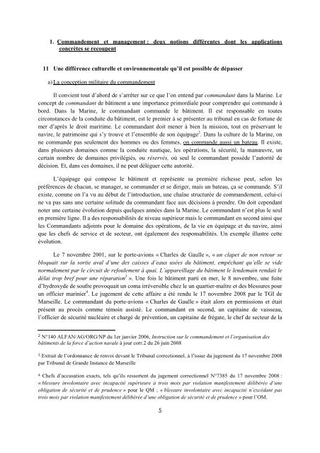 Commandement ou management - CESM