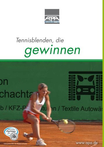 gewinnen Tennisblenden, die