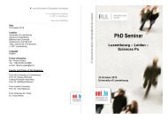 PhD Seminar Luxembourg