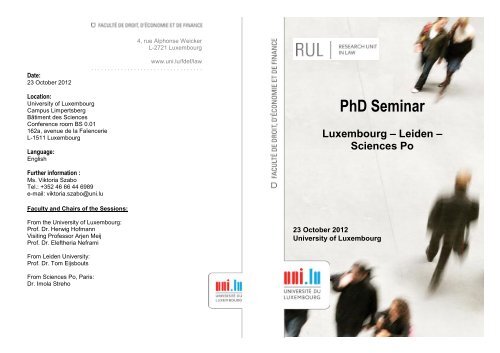 PhD Seminar Luxembourg