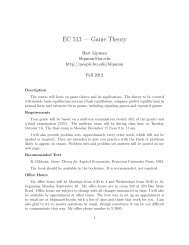 EC 513 — Game Theory - people on the Web at Boston University