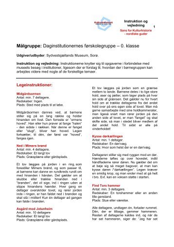 Nordiske guder - instruktion og vejledning