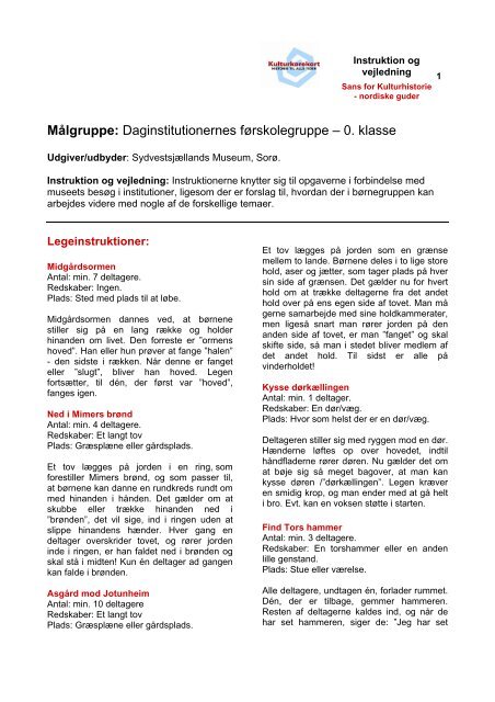 Nordiske guder - instruktion og vejledning