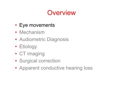 Superior Semicircular Canal Dehiscence - Stanford Hospital & Clinics