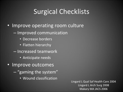 The Surgical Timeout - Stanford Hospital & Clinics