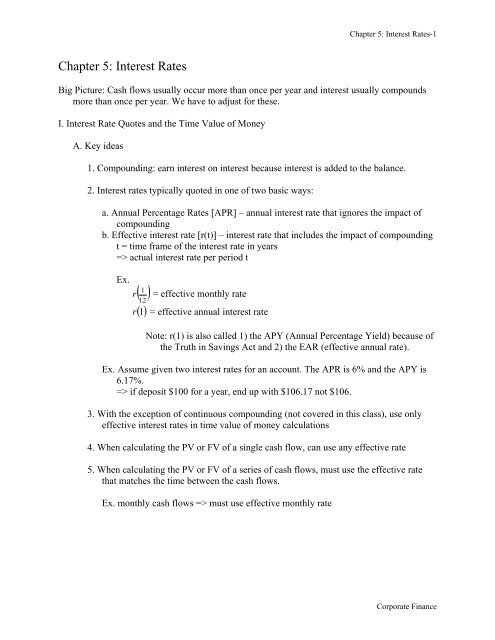 Chapter 5: Interest Rates