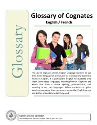 Glossary of Cognates - NYU Steinhardt