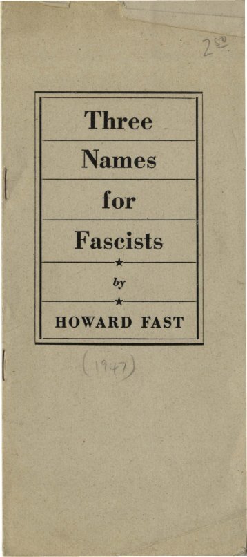 for Fascists