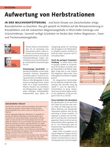 Fachartikel - Aufwertung von Herbstrationen (pdf / 886 KB) - UFA AG