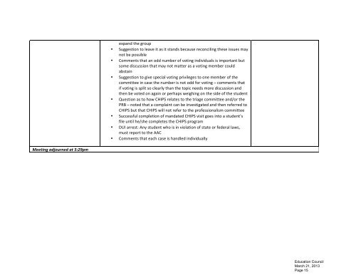 Agenda and Meeting Materials - UConn School of Medicine ...