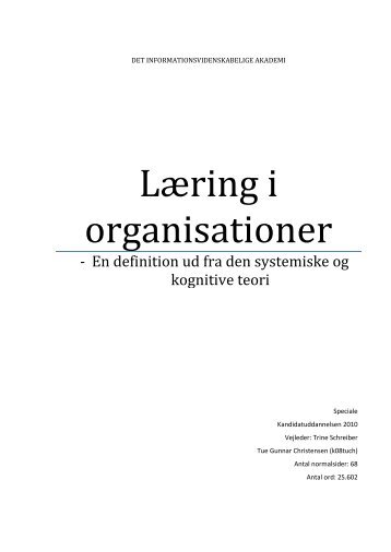 Læring i organisationer-En definito