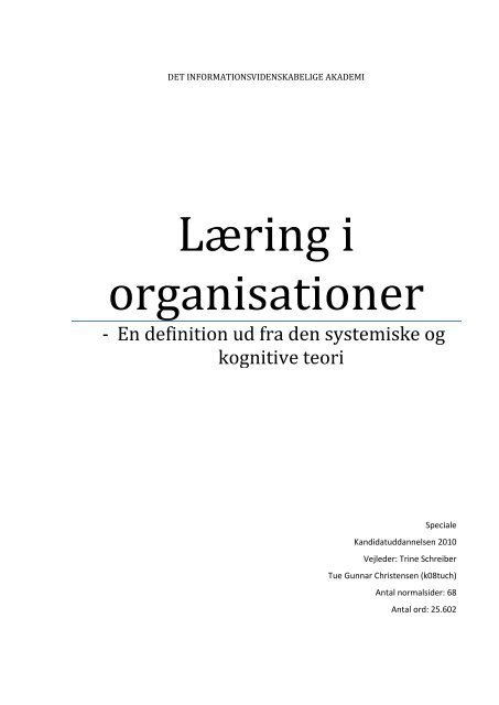 Læring i organisationer-En definito