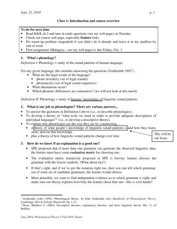 Introduction and overview - UCLA Department of Linguistics