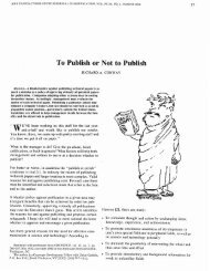 To publish or not to publish