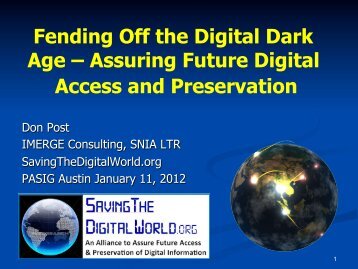 Fending Off the Digital Dark Age - (lib.stanford.edu) include