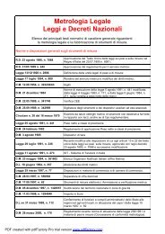 Elenco Leggi in formato pdf - Metrologia-Legale.it