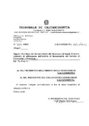 TRIBUNALE DI CALTANISSETTA - Store.Storageecc.It