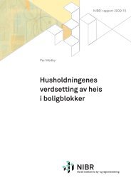 Husholdningenes verdsetting av heis i boligblokker - Husbanken