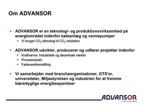 Om ADVANSOR