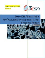 2010 ESL/Basic Skills Professional Development Grant Progress ...