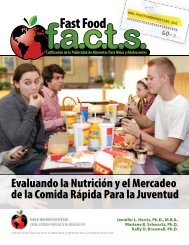 Evaluando la Nutrición y el Mercadeo de la ... - Fast Food FACTS