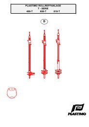 PLASTIMO ROLLREFFANLAGE T - SERIE 406-T 608-T 810-T - ung