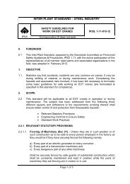 Safety guidelines for work on EOT cranes