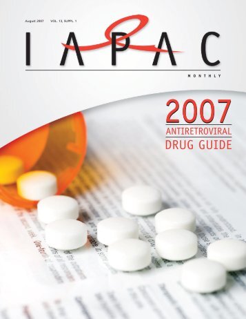 antiretroviral drug guide - IAPAC