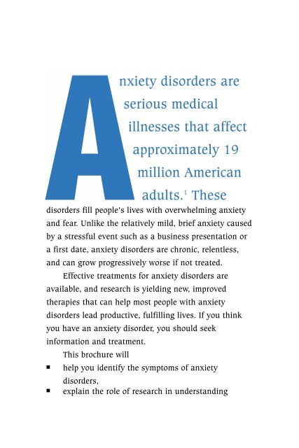 Anxiety Disorders - CD8 T cells