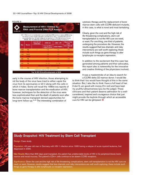 Top 10 HIV Clinical Developments of 2008 - CD8 T cells - The Body