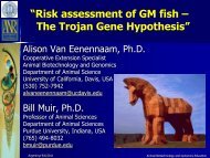 The Trojan Gene Hypothesis - Department of Animal Science