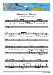 Massacre of Glencoe - Jahr zur Musik