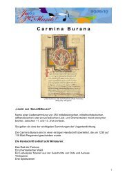 Carmina Burana - Jahr zur Musik