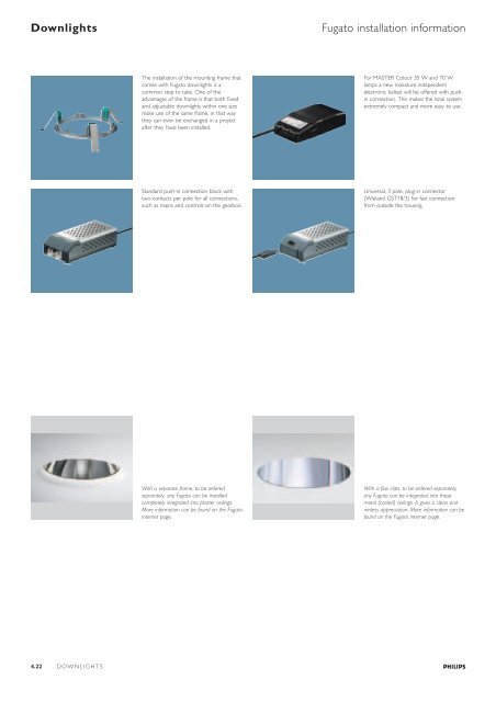 Selection guide – Downlights