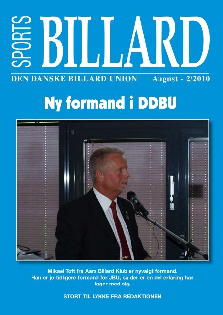 Ny formand i DDBU - Den Danske Billard Union