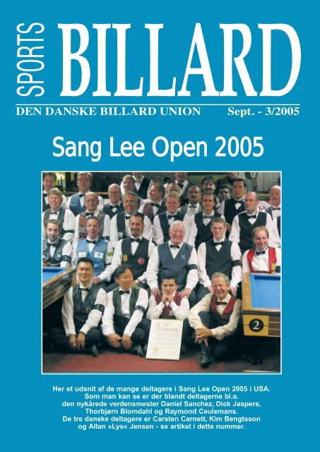Sang Lee Open 2005 - Den Danske Billard Union