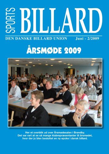 ÅRSMØDE 2009 - Den Danske Billard Union
